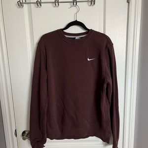 Nike maroon crew neck sweater